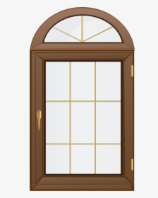 Transparent Brown Window Png Clip Art - Transparent Background Window Clipart, Png Download, Free Download