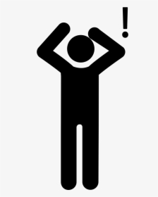 Surprised Man - Scared Person Icon Png, Transparent Png, Free Download