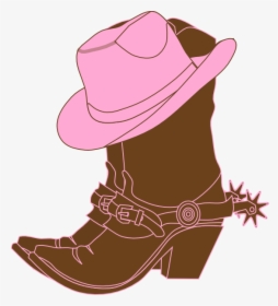 Collection Of Free Boots Clipart Brown Boot Download - Cowgirl Boots Clipart, HD Png Download, Free Download