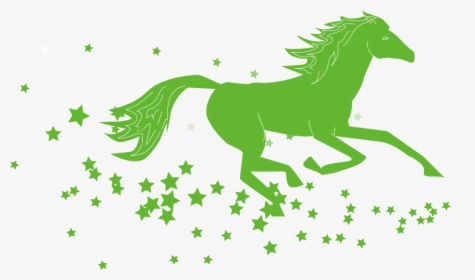 Horses Clipart Mare - Horse And Stars Silhouette, HD Png Download, Free Download