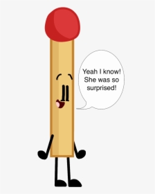 The First Person To Speak By Sugar-creatorofsfdi - Match Bfdi, HD Png Download, Free Download