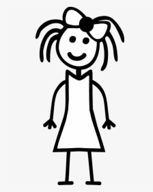 Girl Stick Figure - Girl Stick Figure Png, Transparent Png, Free Download