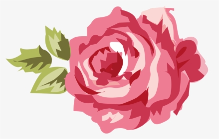 Romantic Pink Flower Border Png Transparent Picture - Shabby Chic Floral Clip Art, Png Download, Free Download