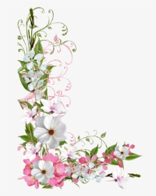 Spring Flower Border Png - Flower Border Clipart, Transparent Png, Free Download