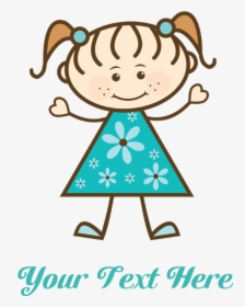 Teal Stick Figure Girl Teddy Bear - L Love My Auntie, HD Png Download, Free Download