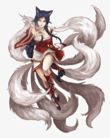 Ahri From League Of Legends Png Image - League Of Legends Ahri Render, Transparent Png, Free Download