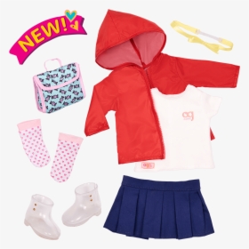 Rainy Recess School Outfit - Our Generation Pyjama Party, HD Png Download, Free Download
