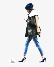 ¡nos Gusta Compartir Drawyourdreams People Cutout, - Rainy Day Outfits Black Heels, HD Png Download, Free Download