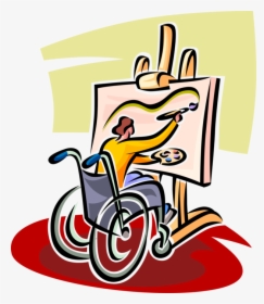Painting Of Disabled Person, HD Png Download, Free Download