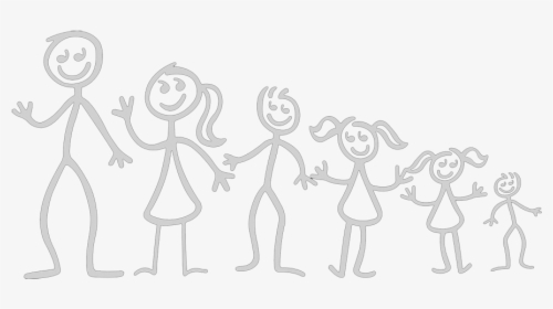 Image Credit - Family Of 6 Drawing, HD Png Download, Free Download