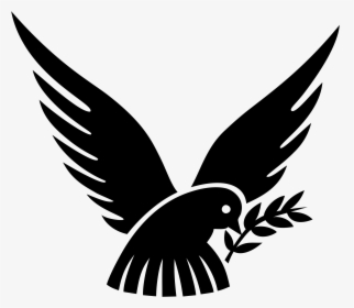 Image Transparent Stock Dove Clipart Black And White - Dove Olive Branch Png, Png Download, Free Download