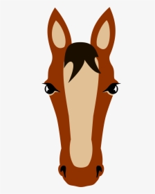 Head,deer,carnivoran - Cartoon Horse Face Mask, HD Png Download, Free Download