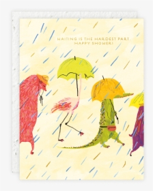 Animal Rainy Day Parade Seedlings Card - Illustration, HD Png Download, Free Download