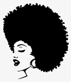 Afro Girl Png - Transparent Background Afro Png, Png Download, Free Download