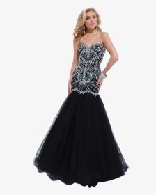 Evening Dresses Png Image Download - Night In Paris Gown, Transparent Png, Free Download