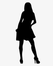Female Model Silhouette At Getdrawings - Silhouette Of A Lady Transparent Background, HD Png Download, Free Download
