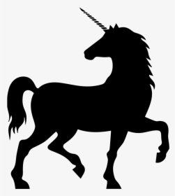 Horse,animal Figure,silhouette - Silhouette Of A Unicorn, HD Png Download, Free Download