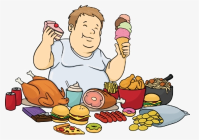 Eating A Lot Of Food Cartoon, HD Png Download, Free Download