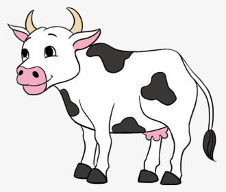 Dairy Art,cow-goat Family,bull,animal Animal,ox - Draw Cow Step By Step, HD Png Download, Free Download