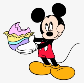 Mickey Mouse Eating Clipart & Mickey Mouse Eating Clip - Mickey Mouse Vector Png, Transparent Png, Free Download
