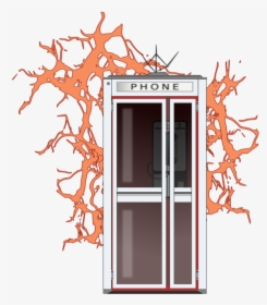 Door,tree,window - Bill And Ted Phone Booth Png, Transparent Png, Free Download