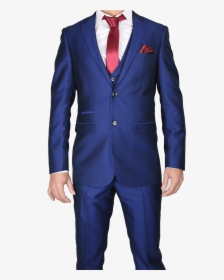 Transparent Suit And Tie Png - Royal Blue Suit With Burgundy Tie, Png Download, Free Download