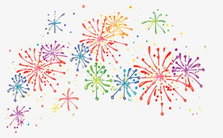 Fireworks - Clip Art Transparent Background Fireworks, HD Png Download, Free Download