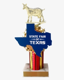 State Fair Goat Trophy With State Cutout - Goat Trophy, HD Png Download, Free Download