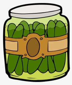 Pickles In A Jar Clip Arts - Pickle Jar Clip Art, HD Png Download, Free Download