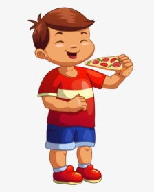 Eating Clipart Boy - Office Pizza Party Status, HD Png Download, Free Download