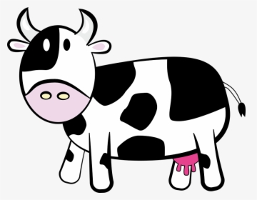 Cartoon Cow Free Vector Graphic Animal Bovine Cartoon - Cartoon Cow Transparent Background, HD Png Download, Free Download