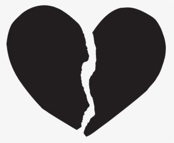 Heart Silhouette Png -black Heart Png Download Image - Trippie Redd Broken Heart, Transparent Png, Free Download