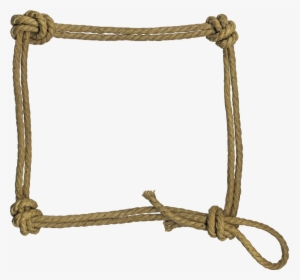 Western Lasso Clipart - Rope Frame Png, Transparent Png, Free Download