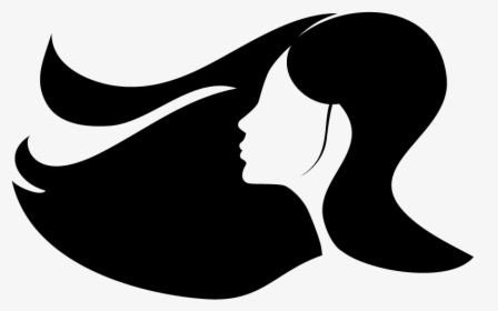 Girl Hair Silhouette Png, Transparent Png, Free Download