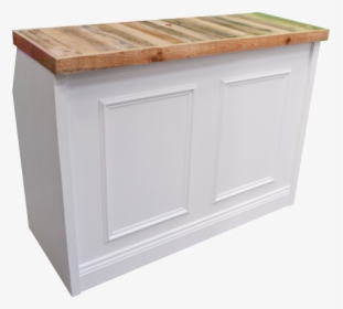 1 White Wood Bar Hire 30 - Sideboard, HD Png Download, Free Download