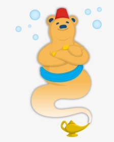 Wash Club Genie Bear Logo - Cartoon, HD Png Download, Free Download