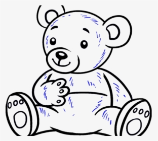 Teddy Bear Cartoon Drawing, HD Png Download, Free Download