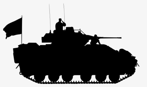 Transparent Military Silhouette Png - Bradley Tanks Clipart, Png Download, Free Download
