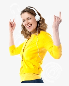 People Listening Music Transparent Background, HD Png Download, Free Download