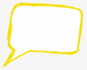 Speech Bubble Png Yellow Outline, Transparent Png, Free Download