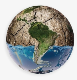 Globe Drying Up With Lack Of Water - Earth, HD Png Download, Free Download