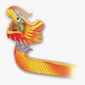 Dragon Boat Festival Hd Golden Dragon Png - Cartoon, Transparent Png, Free Download