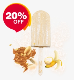 Peanut Butter Banana Popsicle - 50 Percent Off Sign, HD Png Download, Free Download