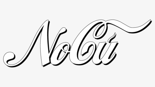 Refrigerante Nocu Logo Black And White - Calligraphy, HD Png Download, Free Download