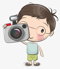 Photographer Cliparts Boy - Cute Cartoon Boy Vector Art, HD Png Download, Free Download