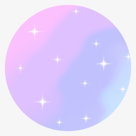 Space Galaxy Kawaii Pastel Stars Circle Background