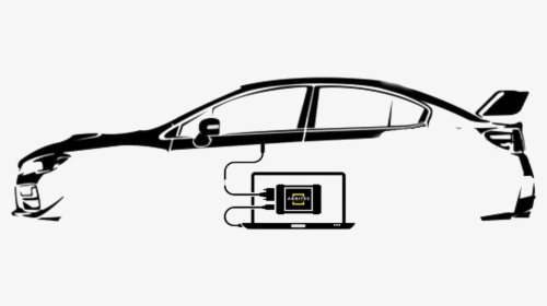 Subaru Drawing Fast Car - Rear-view Mirror, HD Png Download, Free Download