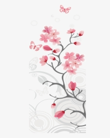 Transparent Cherry Blossom Png - Cherry Blossom Background Free Ad, Png Download, Free Download