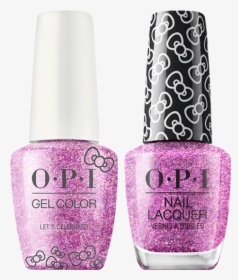 Opi Gelcolor And Nail Lacquer, Hello Kitty Collection, - Opi Hello Kitty Lets Celebrate, HD Png Download, Free Download