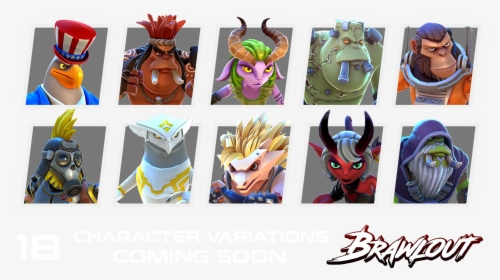 Brawlout Characters, HD Png Download, Free Download